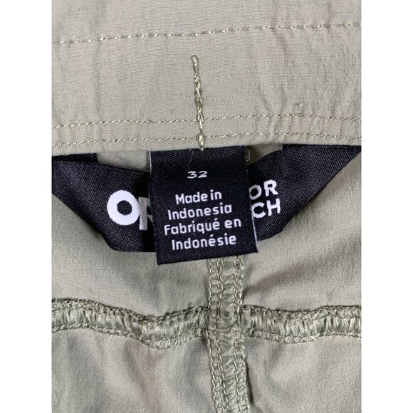 Outdoor Research Pants Men's 32 Khaki Olive Green Equinox Pants Hiking Outdoor - Picture 6 of 10